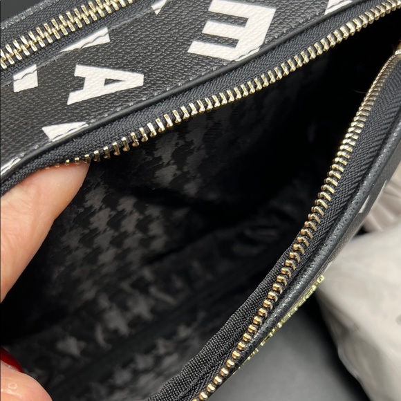 Karl Lagerfeld Black Crossbody Bag Camera Bag with Multicolor Letters NEW - Picture 11 of 13